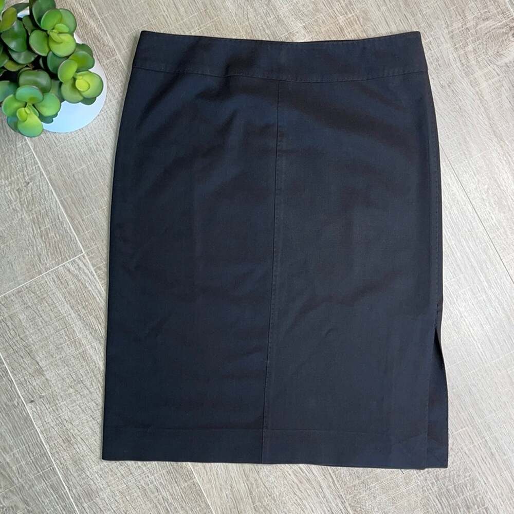 GUCCI Women's Brown Wool Blend Pencil Skirt Side Slit